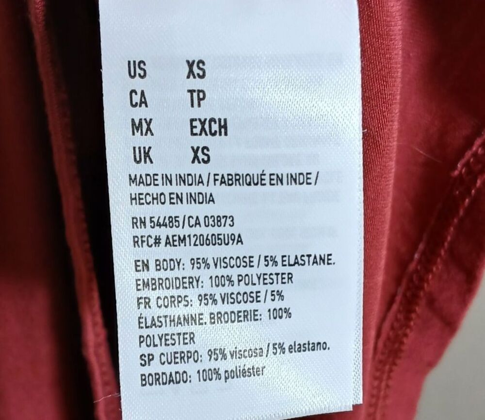 American Eagle Burgundy Romper Off the Shoulder Embroidery - Picture 8 of 9